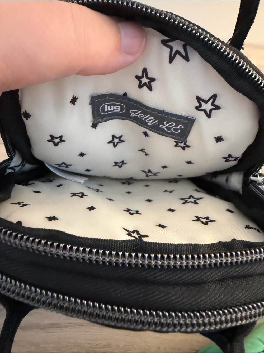 Lug Jetty Black Quilted Mini Tote Crossbody - NWT - Picture 3 of 6